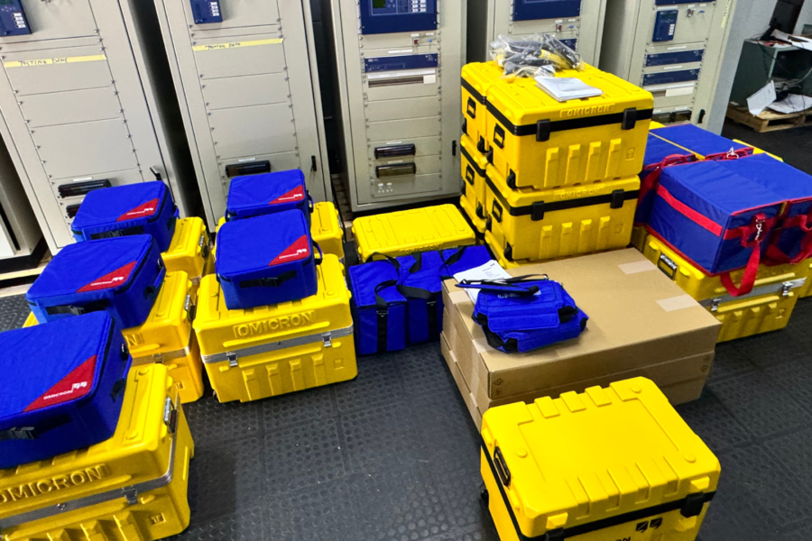 Electrical test equipment rental India — Omicron CMC 356, CPC 100, Megger Delta 4000, Baur VLF hipot kit